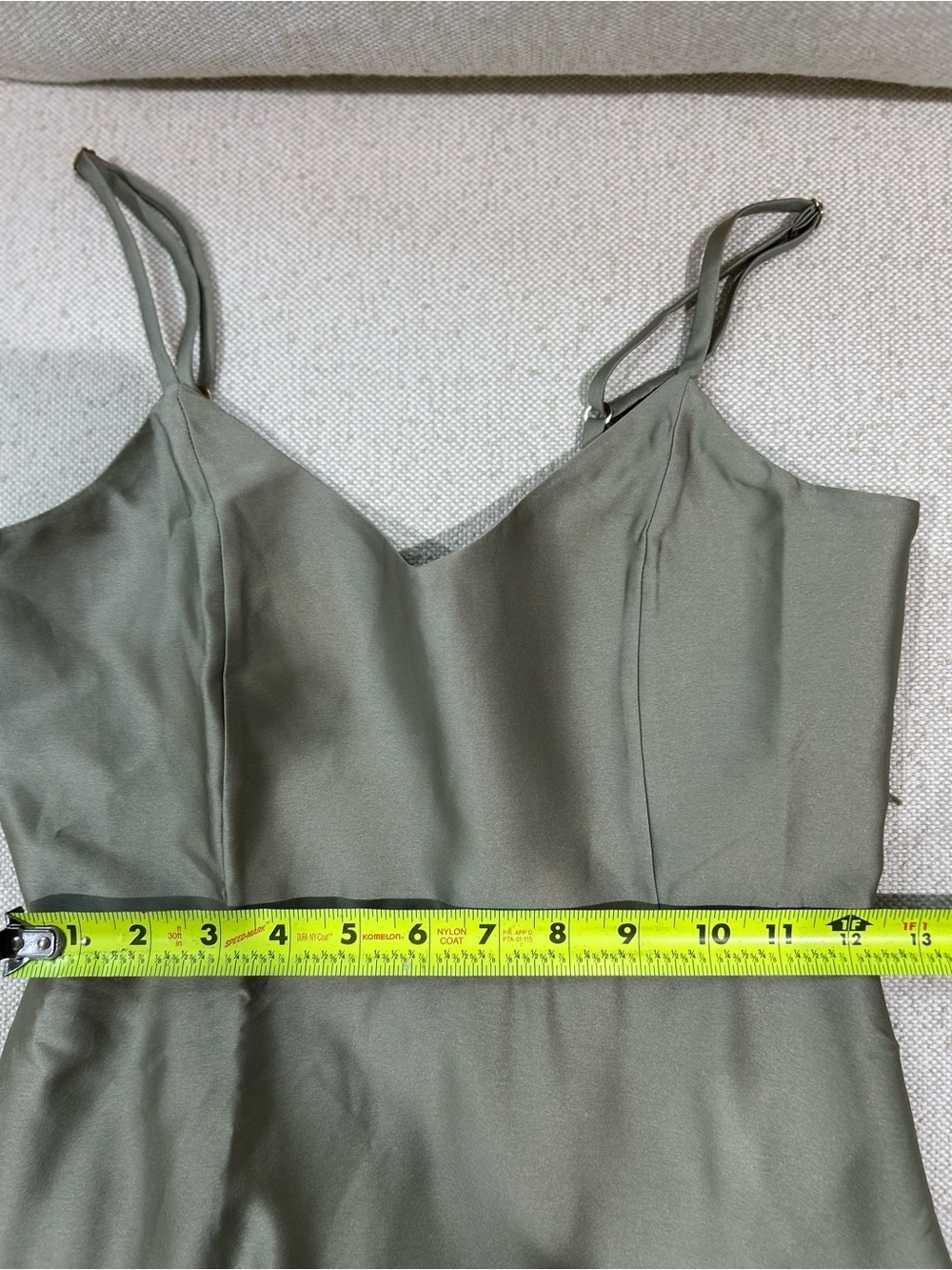 Show Me Your MuMu Faith Maxi Dress Moss Green Luxe Satin XS Elegant Wedding Gala - Picture 4 of 13